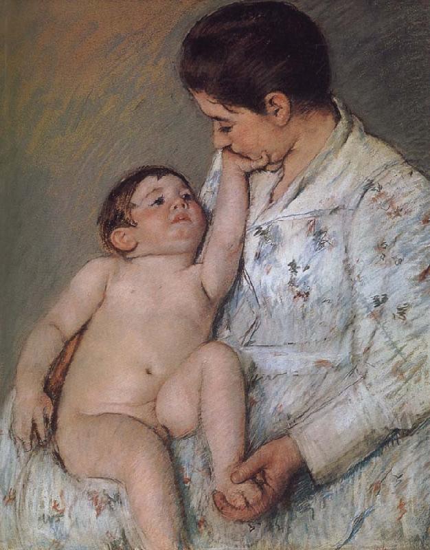 Mary Cassatt Baby-s touching china oil painting image